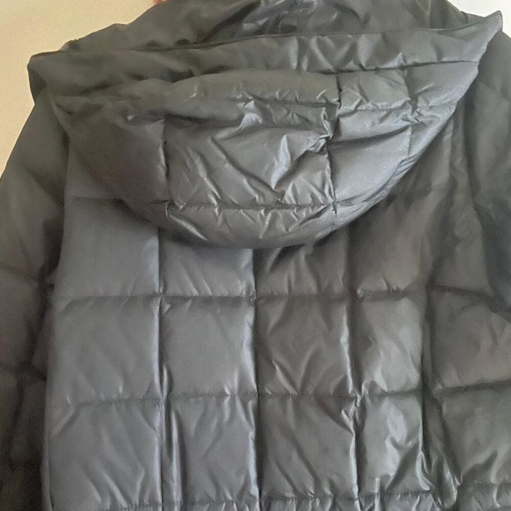 Eddie Bauer Puffer Down Hooded Black Parka - Women's Medium - Picture 2 of 7